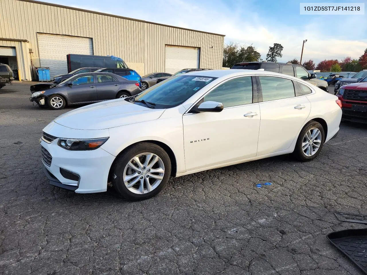 CHEVROLET MALIBU 2018, VIN 1G1ZD5ST7JF141218
