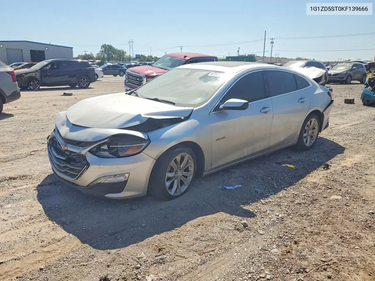 CHEVROLET MALIBU 2019, VIN 1G1ZD5ST0KF139666