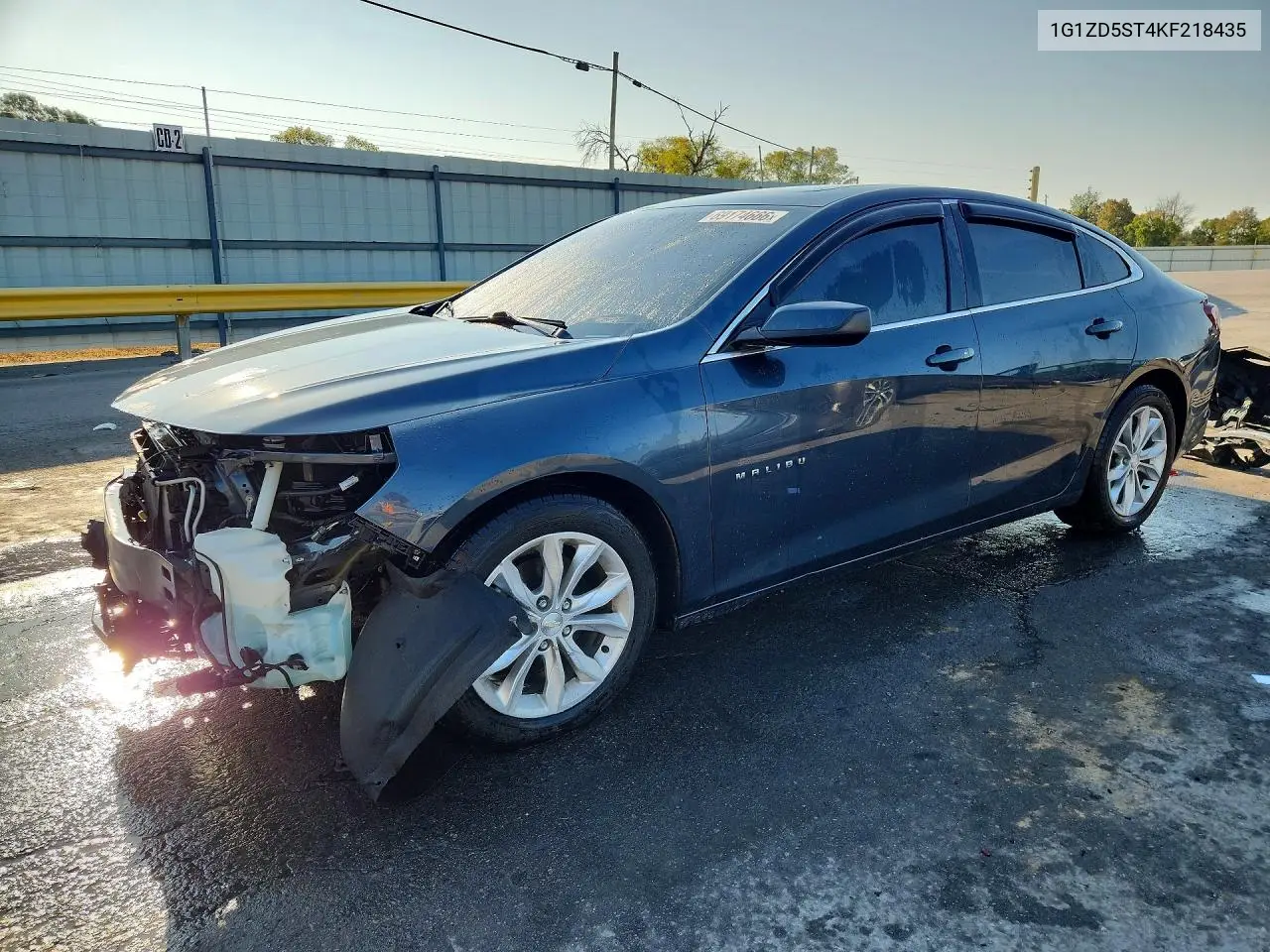 CHEVROLET MALIBU 2019, VIN 1G1ZD5ST4KF218435