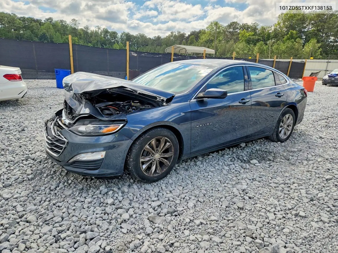 CHEVROLET MALIBU 2019, VIN 1G1ZD5STXKF138153