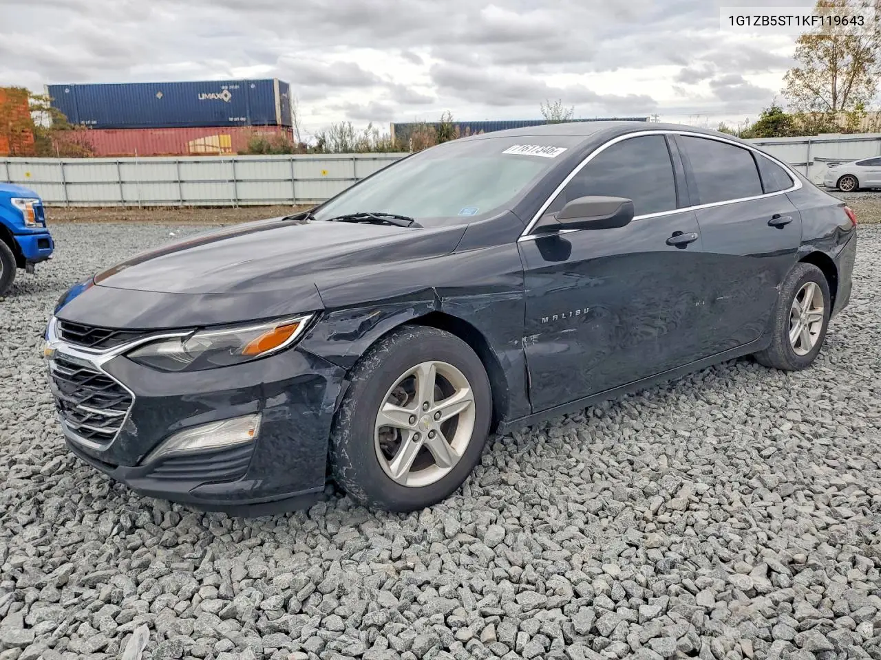 CHEVROLET MALIBU 2019, VIN 1G1ZB5ST1KF119643
