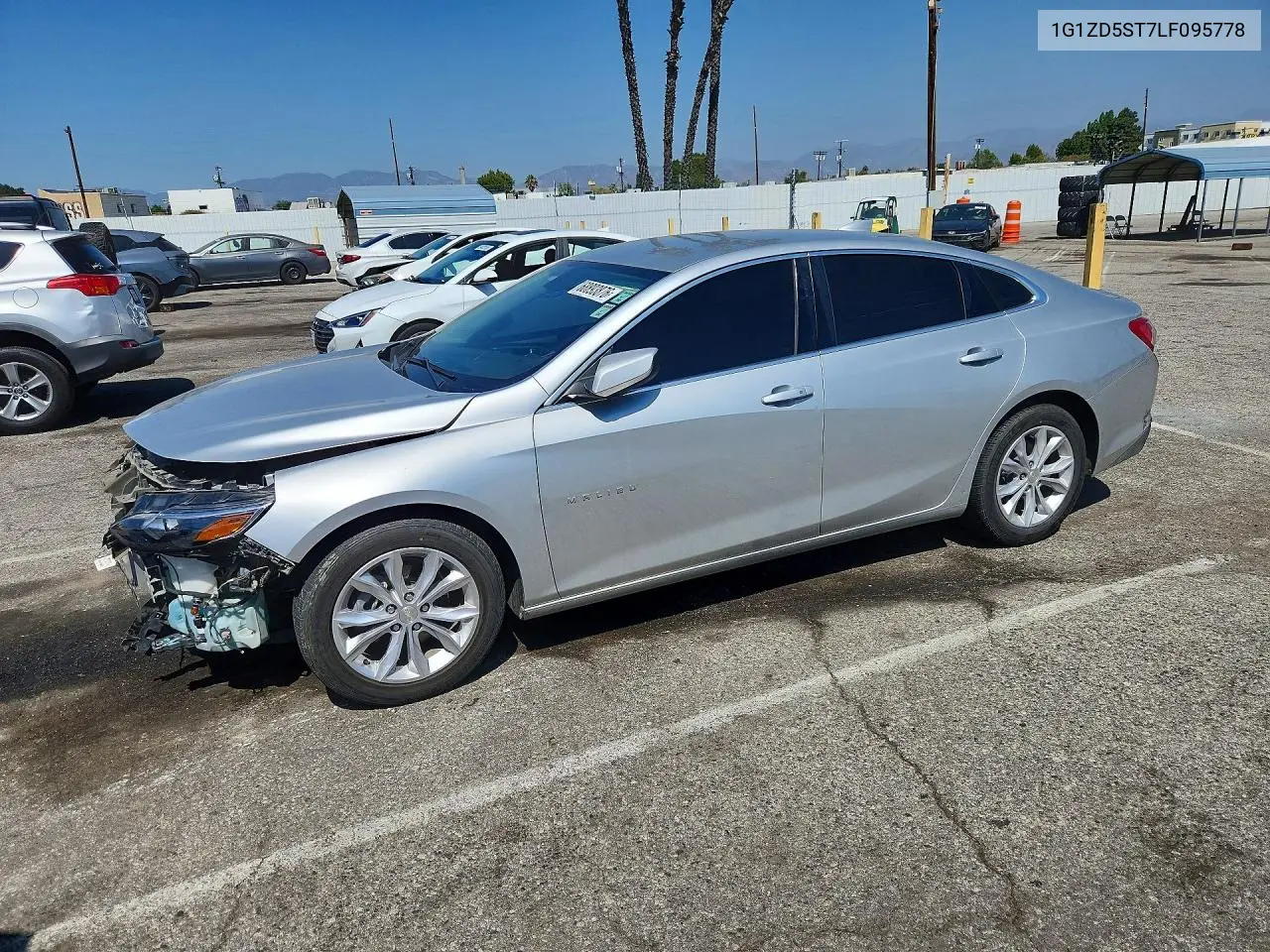 CHEVROLET MALIBU 2020, VIN 1G1ZD5ST7LF095778