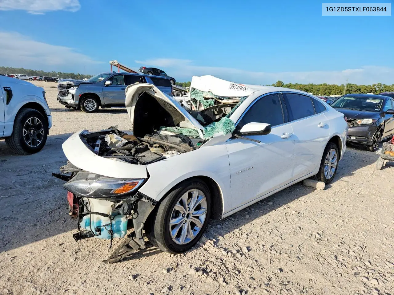CHEVROLET MALIBU 2020, VIN 1G1ZD5STXLF063844