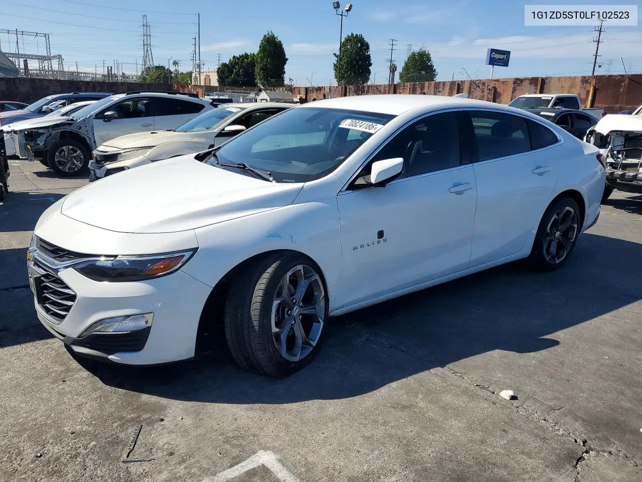 CHEVROLET MALIBU 2020, VIN 1G1ZD5ST0LF102523