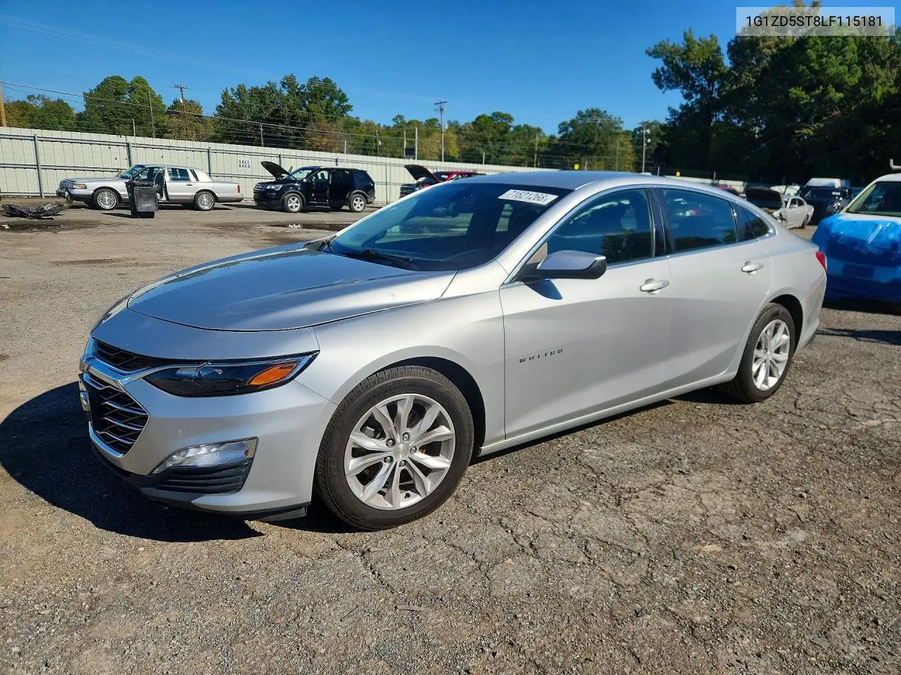 CHEVROLET MALIBU 2020, VIN 1G1ZD5ST8LF115181