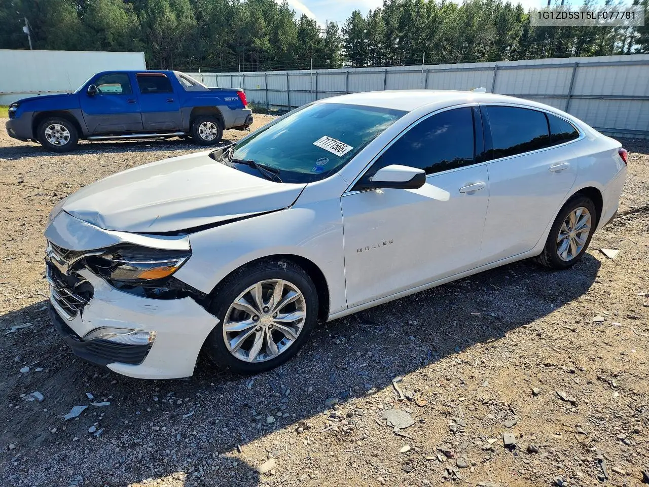 CHEVROLET MALIBU 2020, VIN 1G1ZD5ST5LF077781