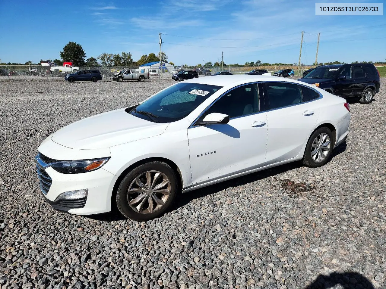 CHEVROLET MALIBU 2020, VIN 1G1ZD5ST3LF026733