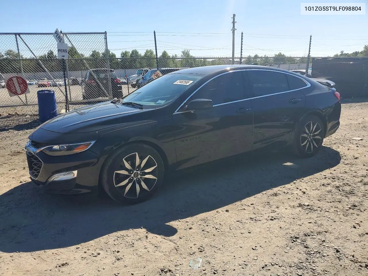 CHEVROLET MALIBU 2020, VIN 1G1ZG5ST9LF098804