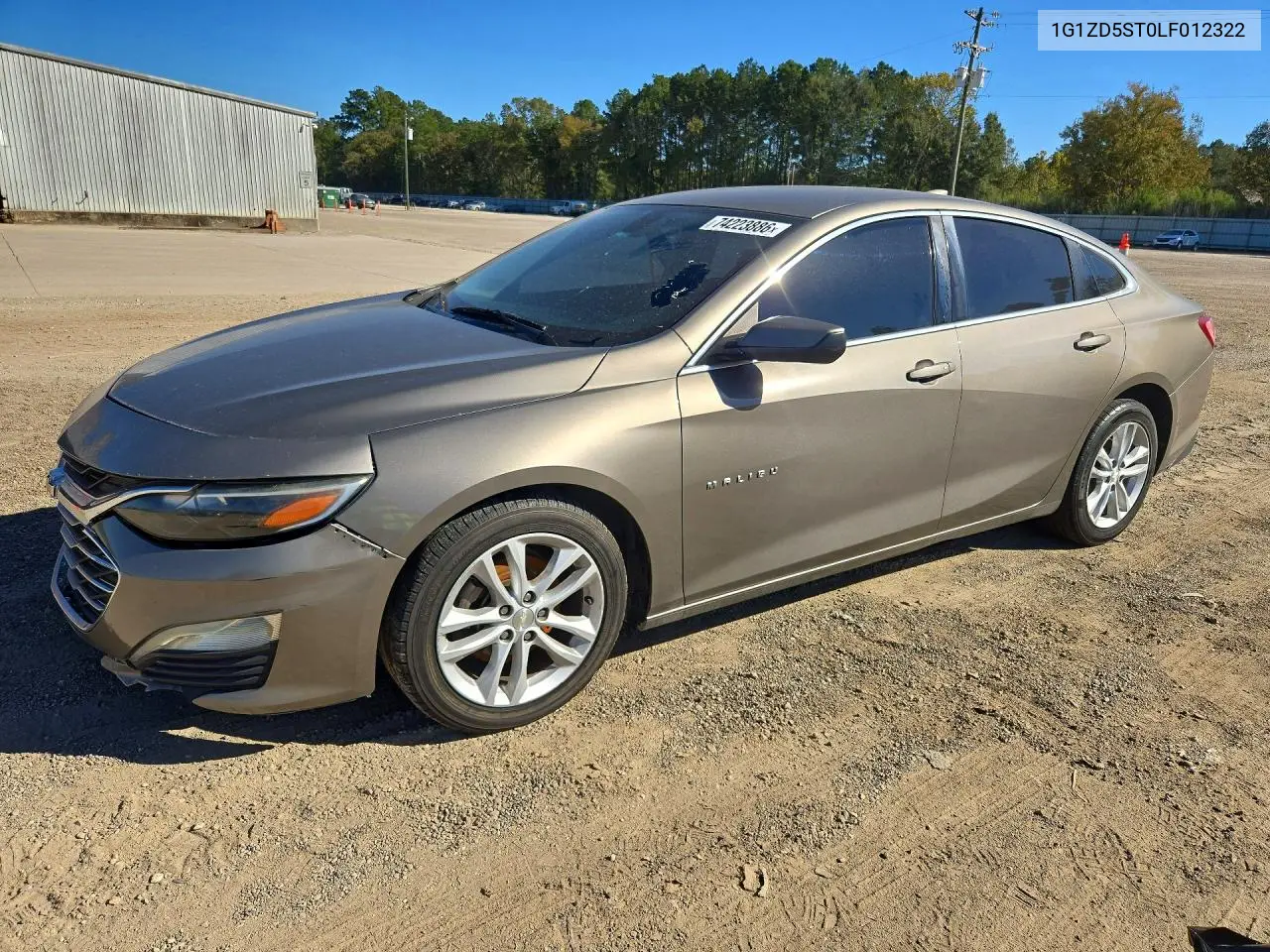 CHEVROLET MALIBU 2020, VIN 1G1ZD5ST0LF012322