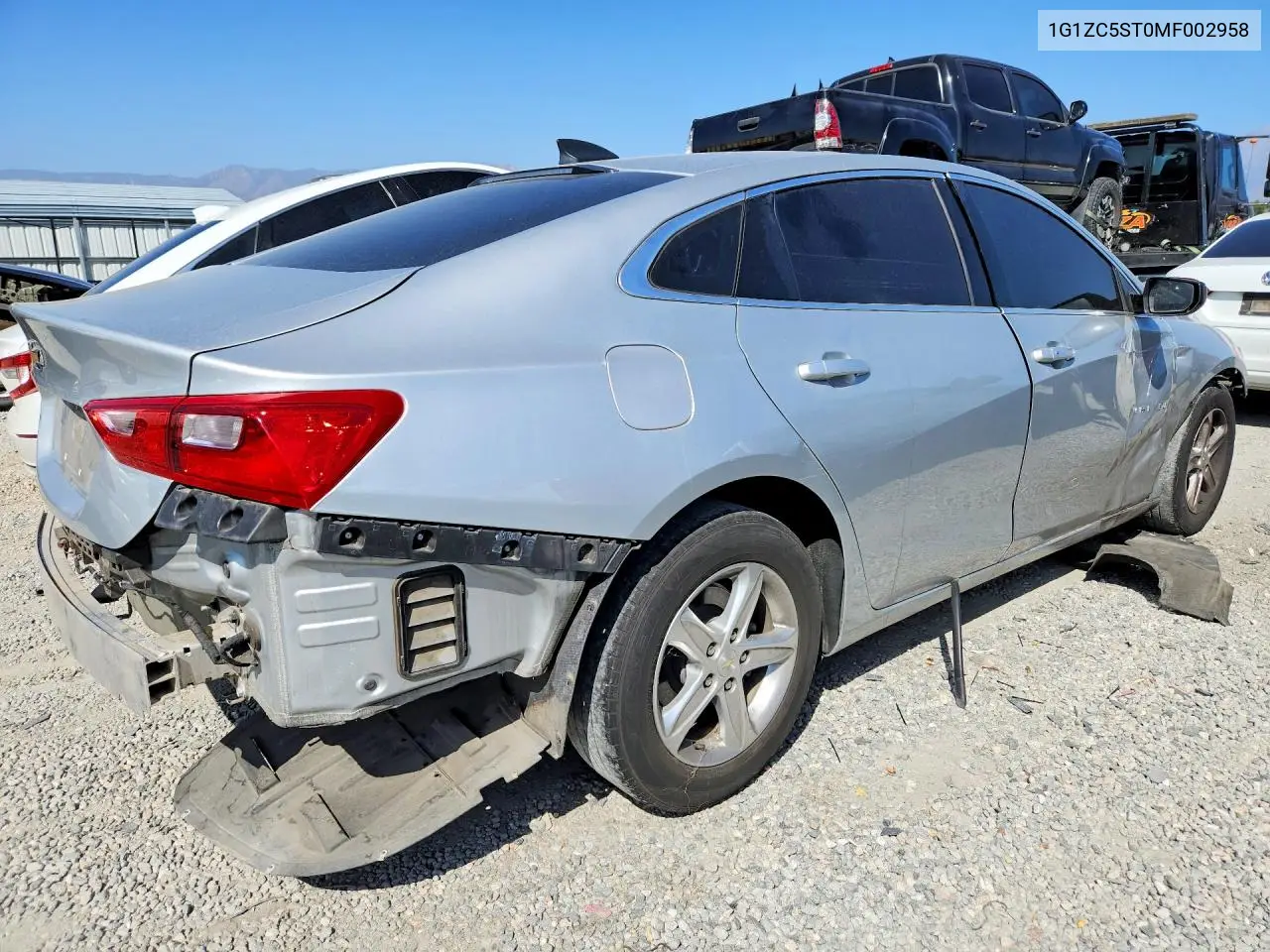 2021 CHEVROLET MALIBU VIN 1G1ZC5ST0MF002958 — фото 3