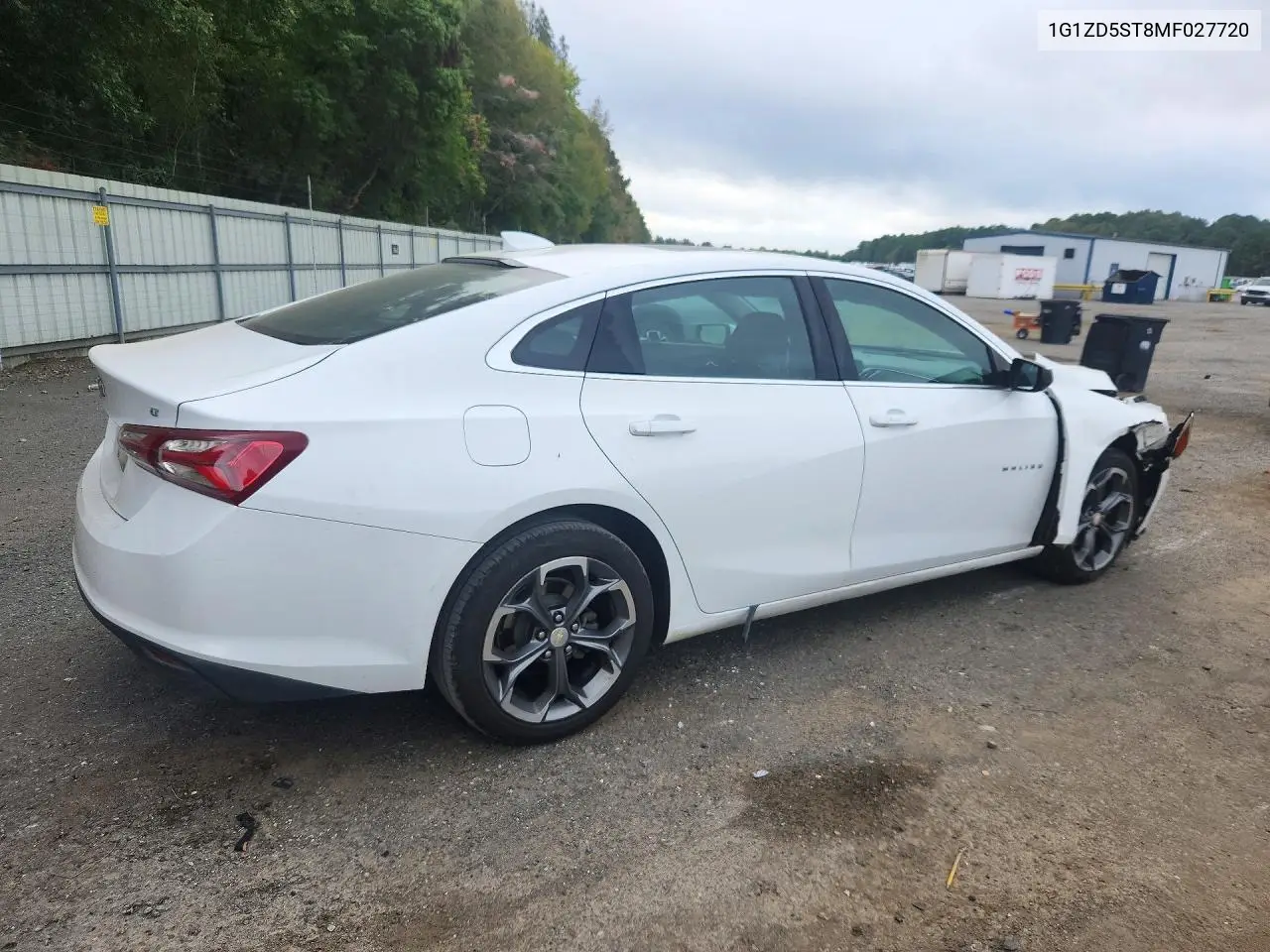 2021 CHEVROLET MALIBU VIN 1G1ZD5ST8MF027720 — фото 3
