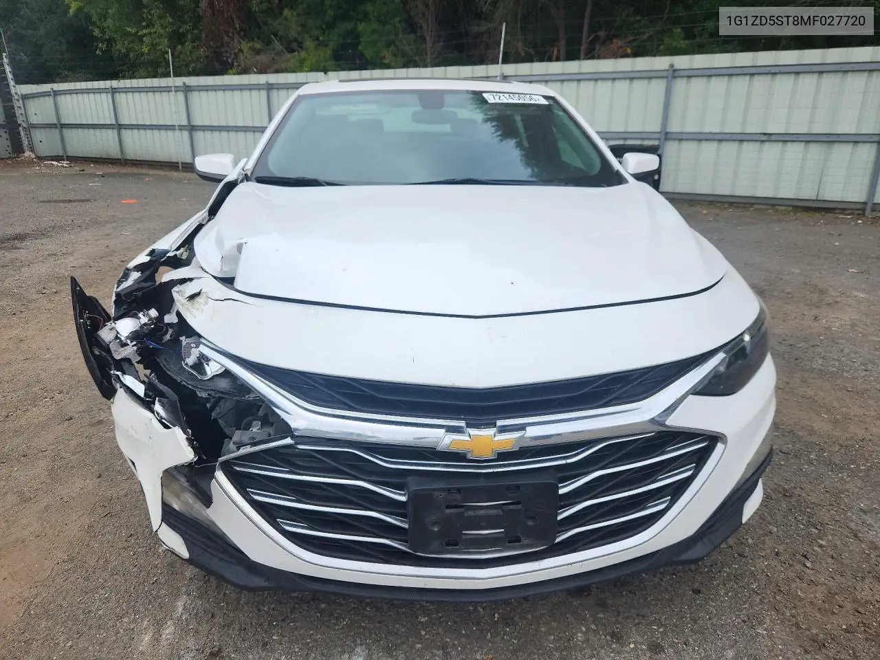 2021 CHEVROLET MALIBU VIN 1G1ZD5ST8MF027720 — фото 5
