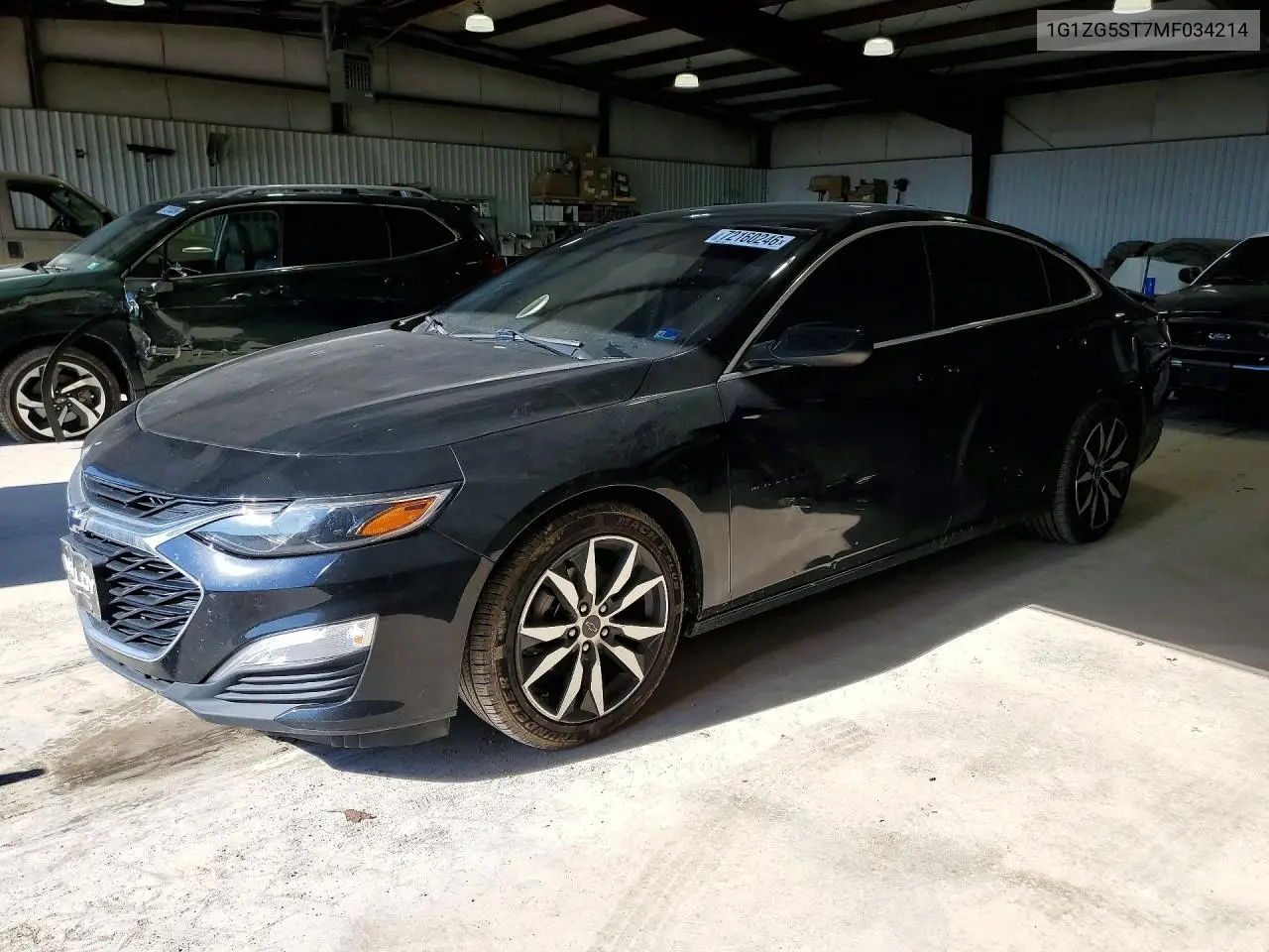CHEVROLET MALIBU 2021, VIN 1G1ZG5ST7MF034214
