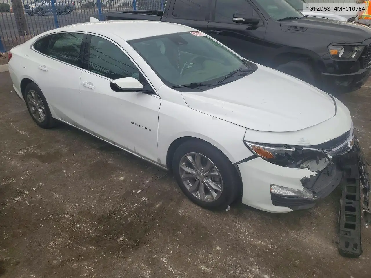 2021 CHEVROLET MALIBU VIN 1G1ZD5ST4MF010784 — фото 4