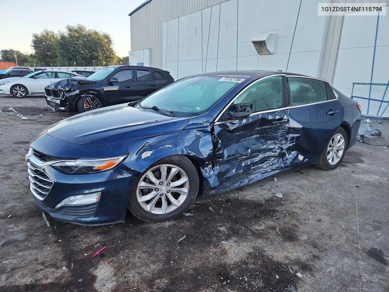 CHEVROLET MALIBU 2022, VIN 1G1ZD5ST4NF115794