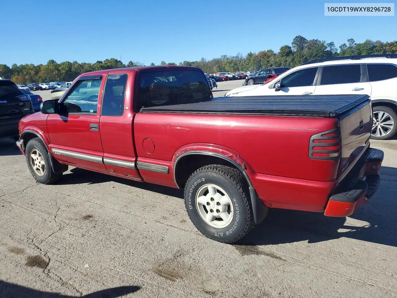 2000 CHEVROLET S-10 PICKUP VIN 1GCDT19WXY8296728 — фото 2