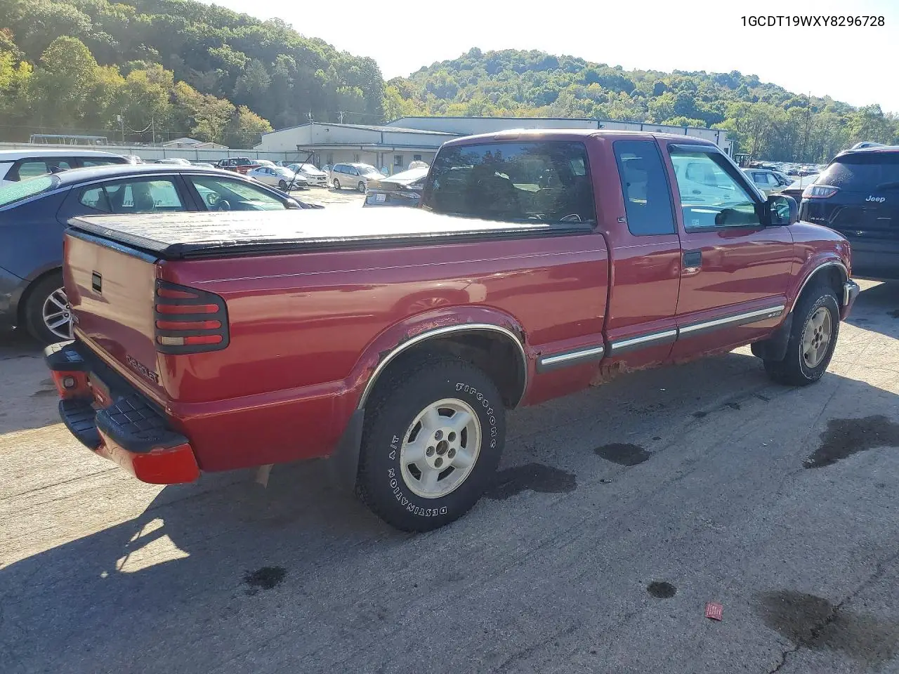 2000 CHEVROLET S-10 PICKUP VIN 1GCDT19WXY8296728 — фото 3