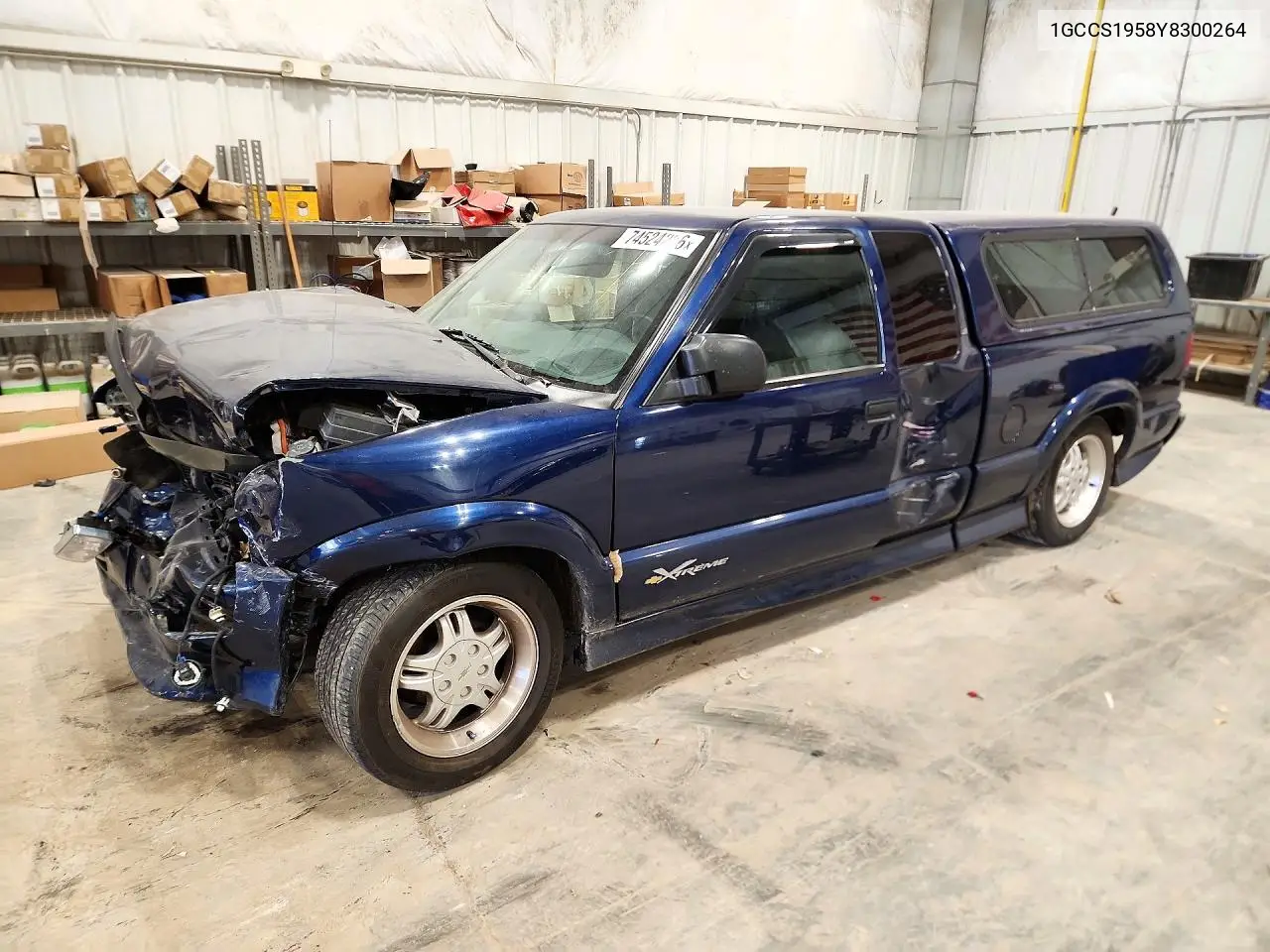 CHEVROLET S-10 PICKUP 2000, VIN 1GCCS1958Y8300264