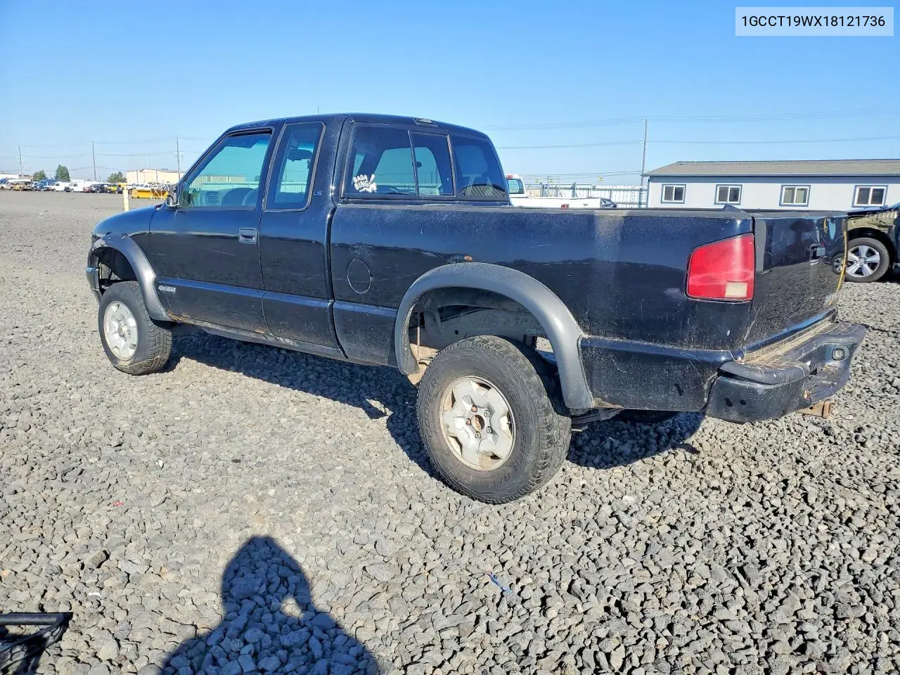 2001 CHEVROLET S-10 PICKUP VIN 1GCCT19W418105404 — фото 2