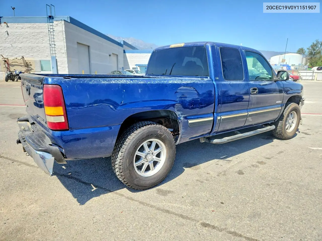 2000 CHEVROLET SILVERADO VIN 2GCEC19V0Y1151907 — фото 3