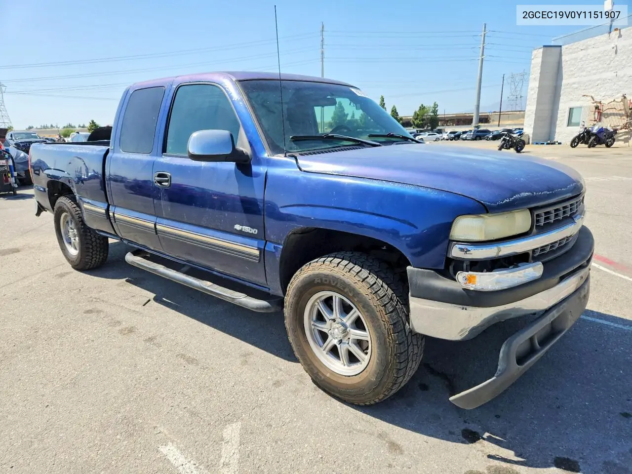 2000 CHEVROLET SILVERADO VIN 2GCEC19V0Y1151907 — фото 4