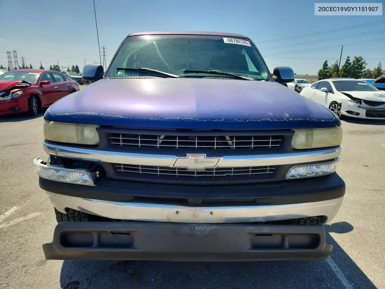2000 CHEVROLET SILVERADO VIN 2GCEC19V0Y1151907 — фото 5