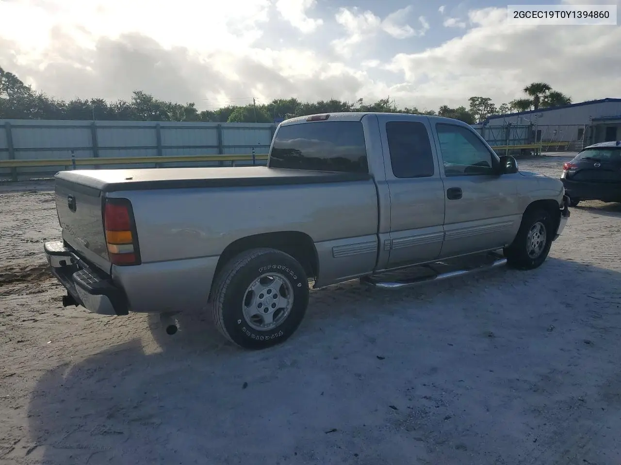 2000 CHEVROLET SILVERADO VIN 2GCEC19T0Y1394860 — фото 3
