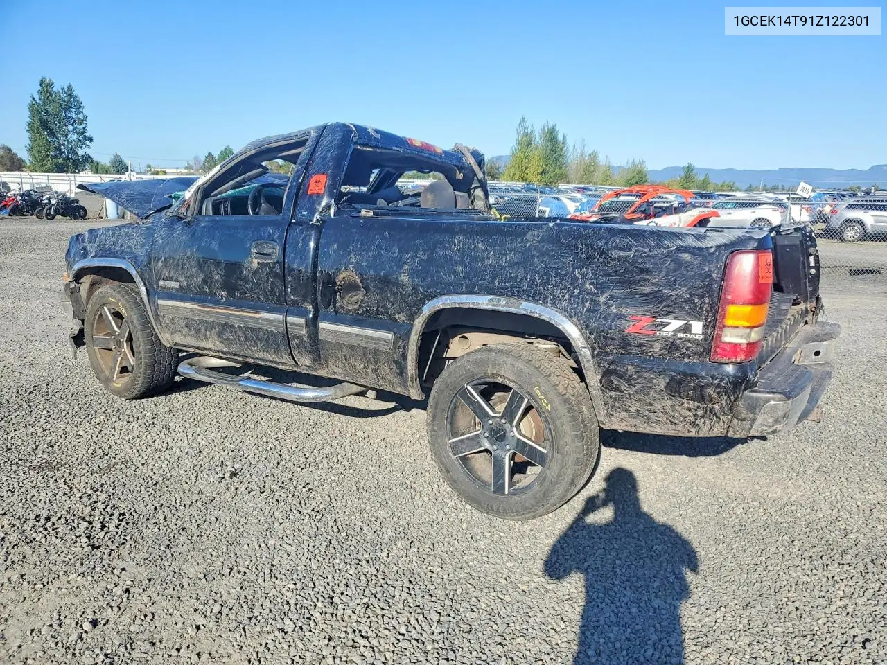 2001 CHEVROLET SILVERADO VIN 1GCEK14T91Z122301 — фото 2