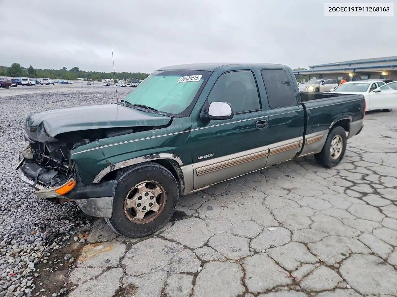 CHEVROLET SILVERADO 2001, VIN 2GCEC19T911268163