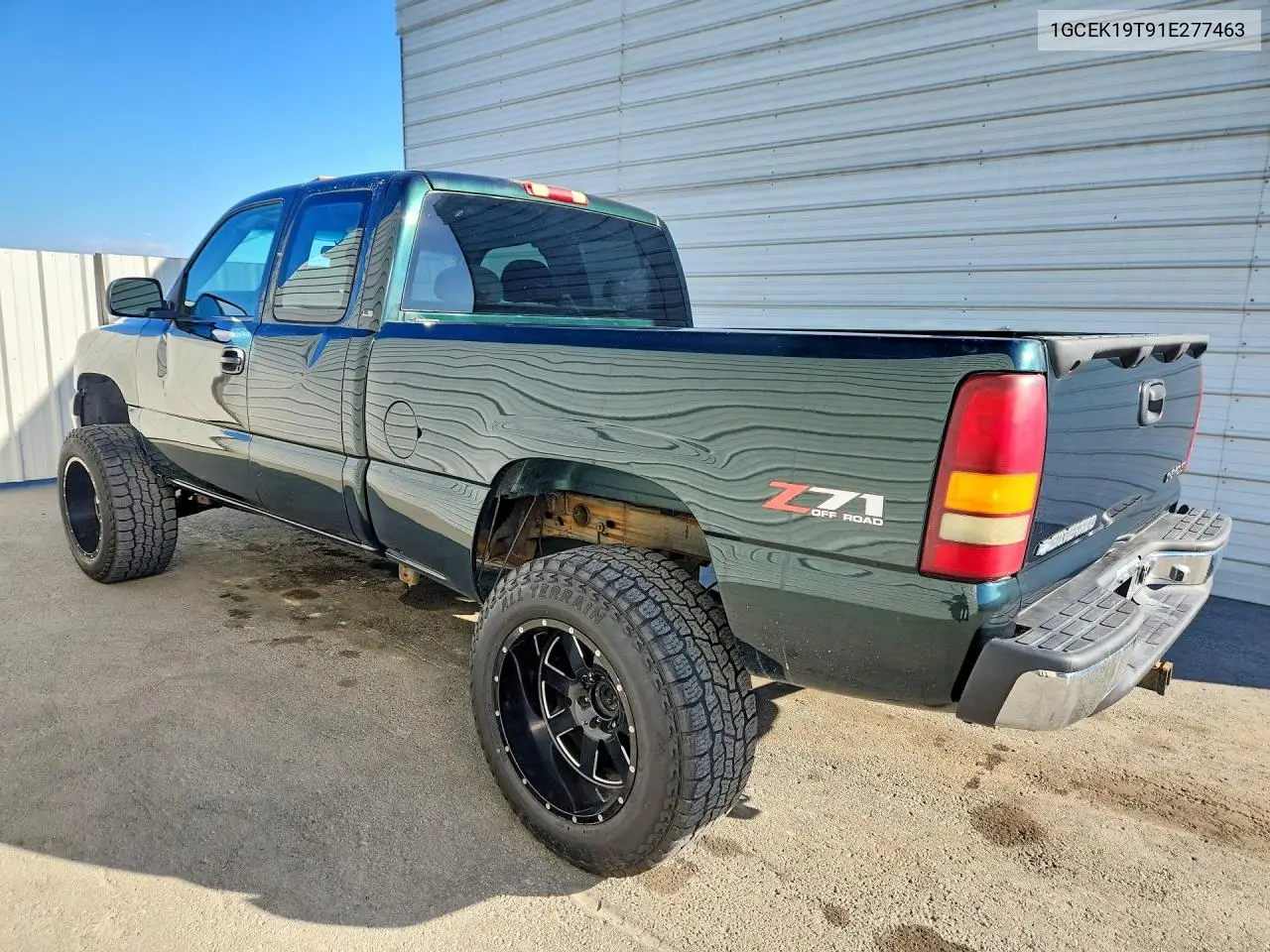 2001 CHEVROLET SILVERADO VIN 1GCEK19T91E277463 — фото 2