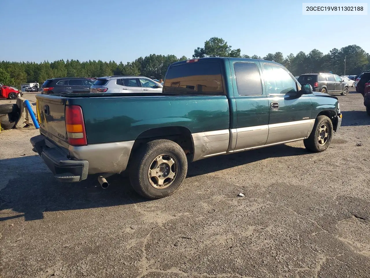 2001 CHEVROLET SILVERADO VIN 2GCEC19V811302188 — фото 3