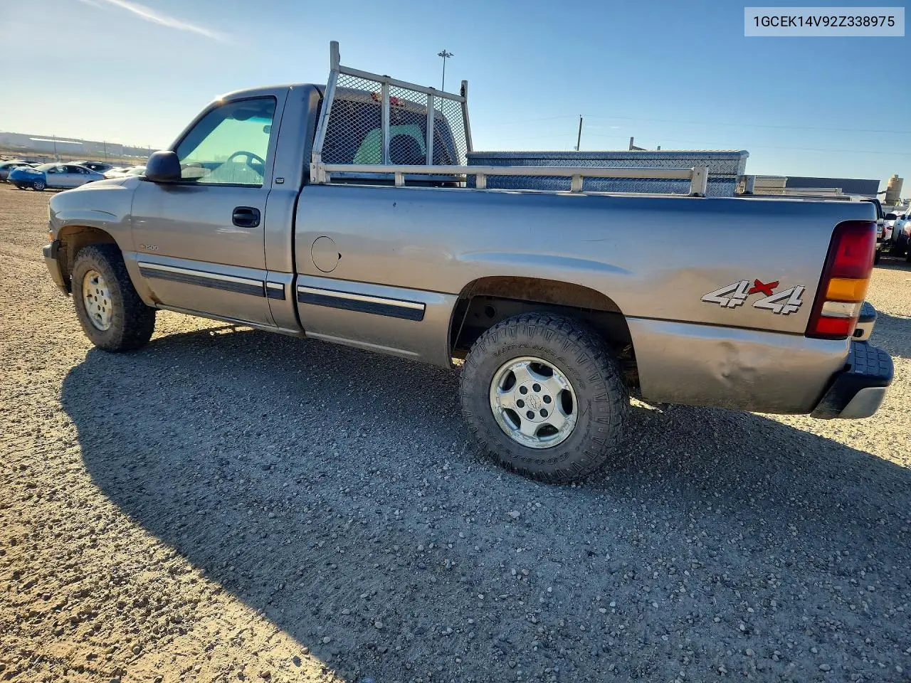 2002 CHEVROLET SILVERADO VIN 1GCEK14V92Z338975 — фото 2