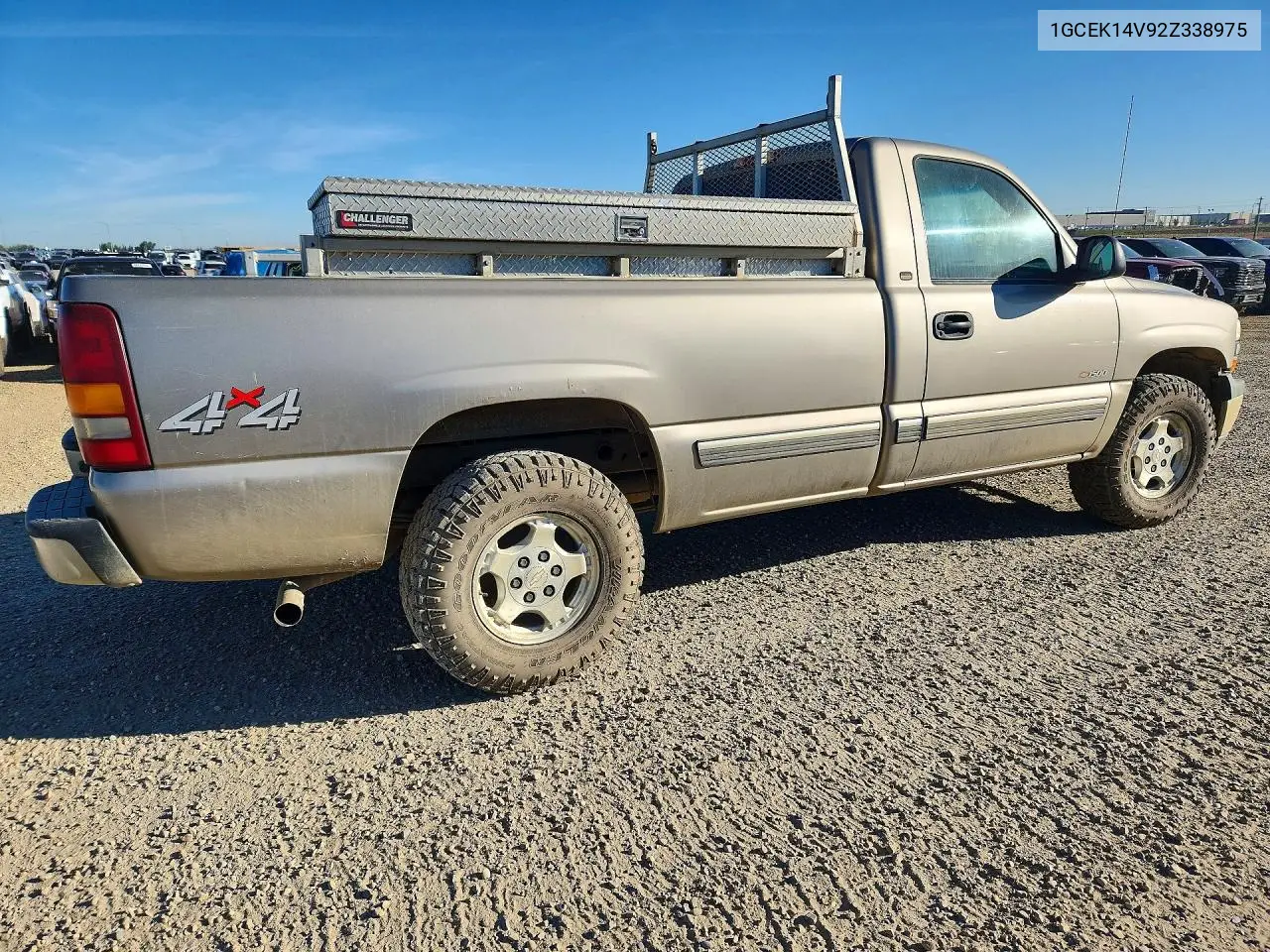 2002 CHEVROLET SILVERADO VIN 1GCEK14V92Z338975 — фото 3