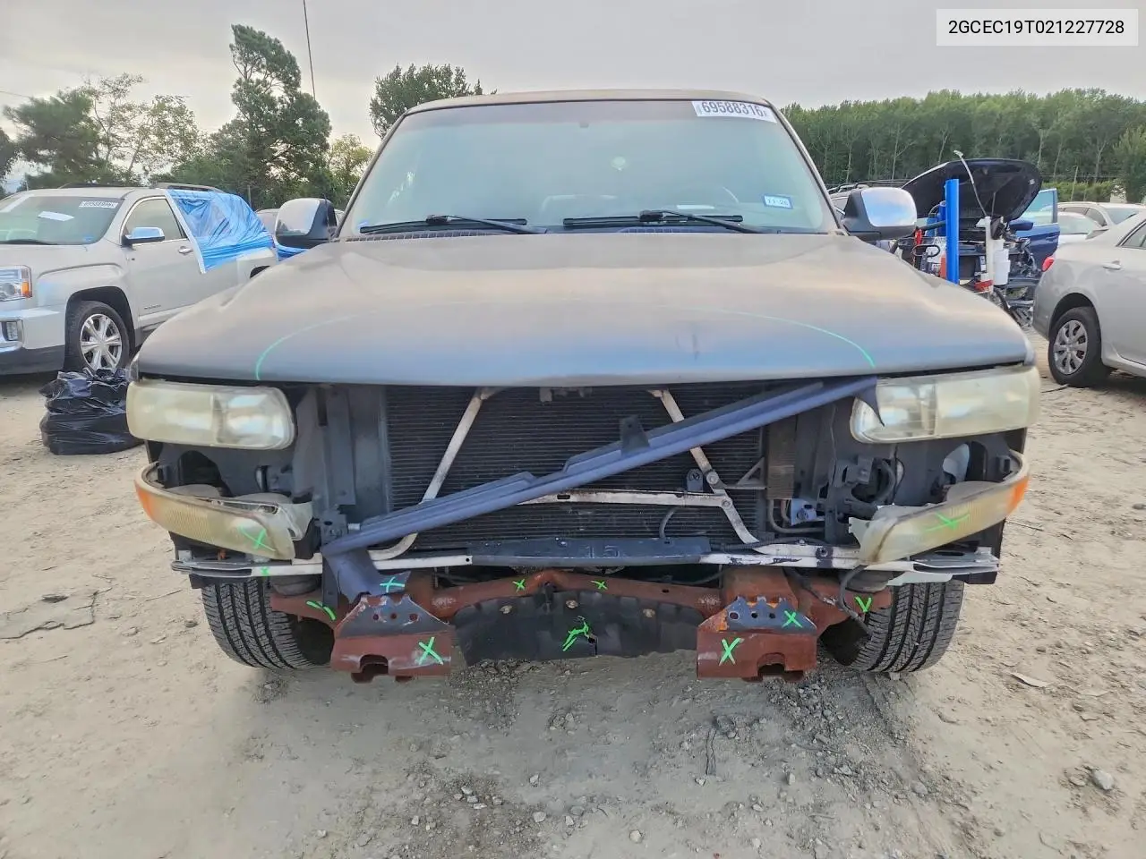 2002 CHEVROLET SILVERADO VIN 2GCEC19T021227728 — фото 5