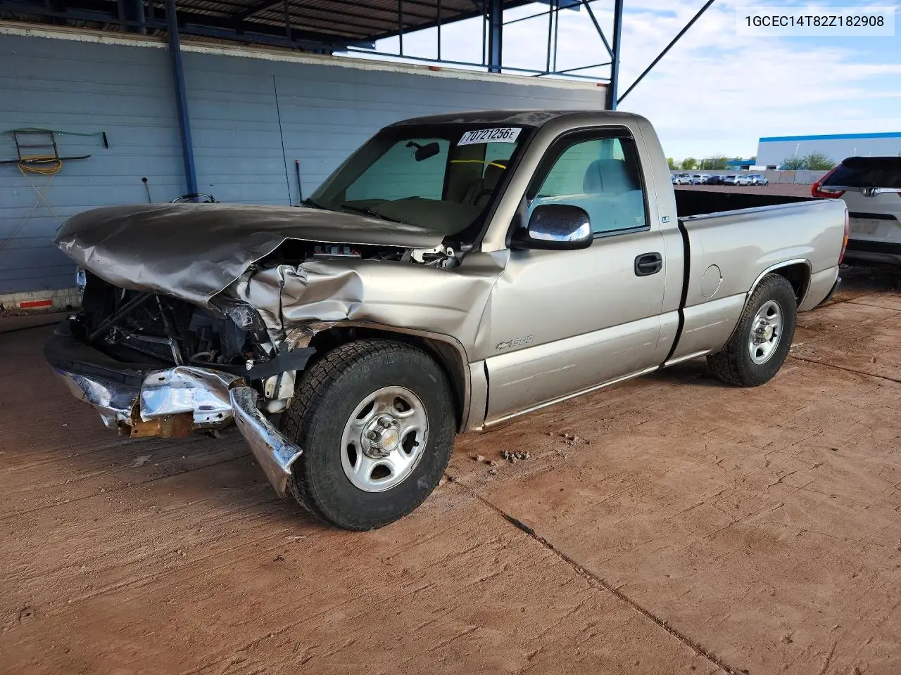 CHEVROLET SILVERADO 2002, VIN 1GCEC14T82Z182908