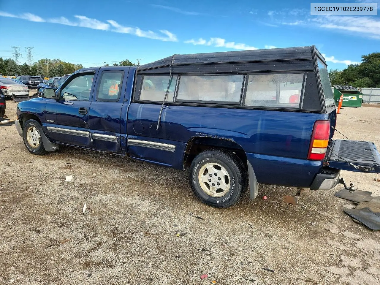 2002 CHEVROLET SILVERADO VIN 1GCEC19T02E239778 — фото 2
