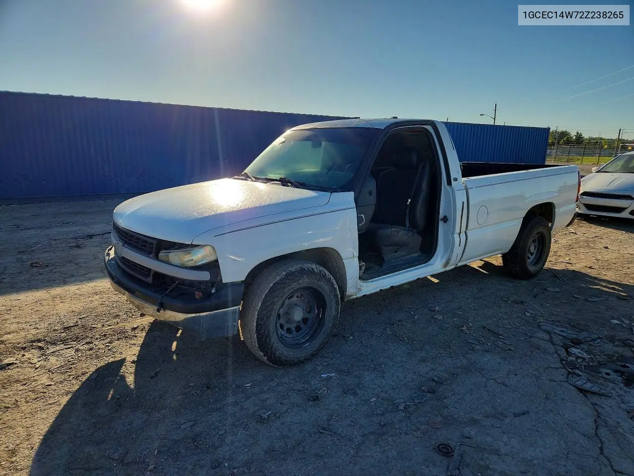 CHEVROLET SILVERADO 2002, VIN 1GCEC14W72Z238265
