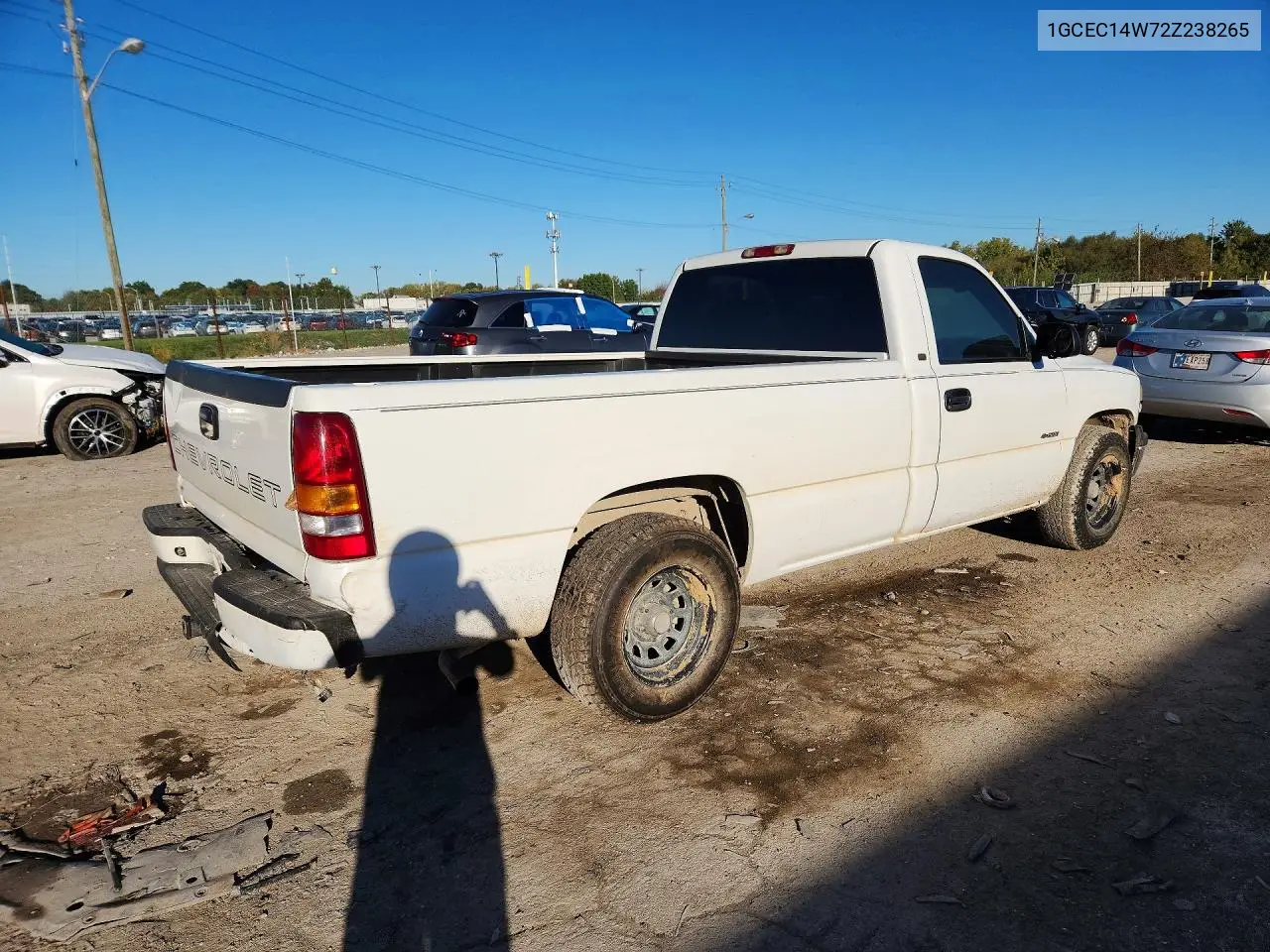 2002 CHEVROLET SILVERADO VIN 1GCEC14W72Z238265 — фото 3