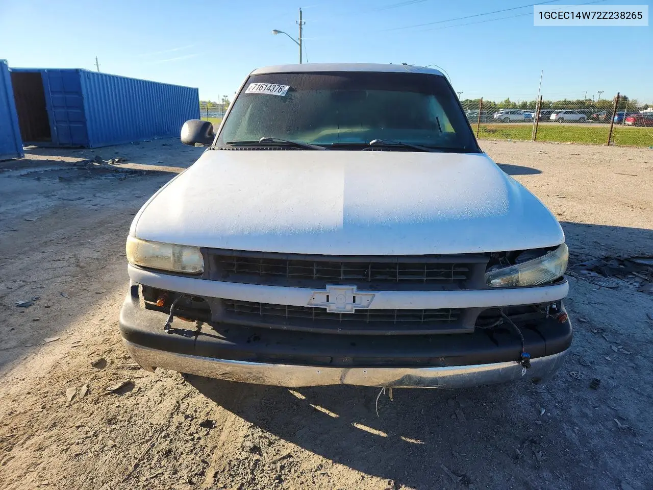 2002 CHEVROLET SILVERADO VIN 1GCEC14W72Z238265 — фото 5
