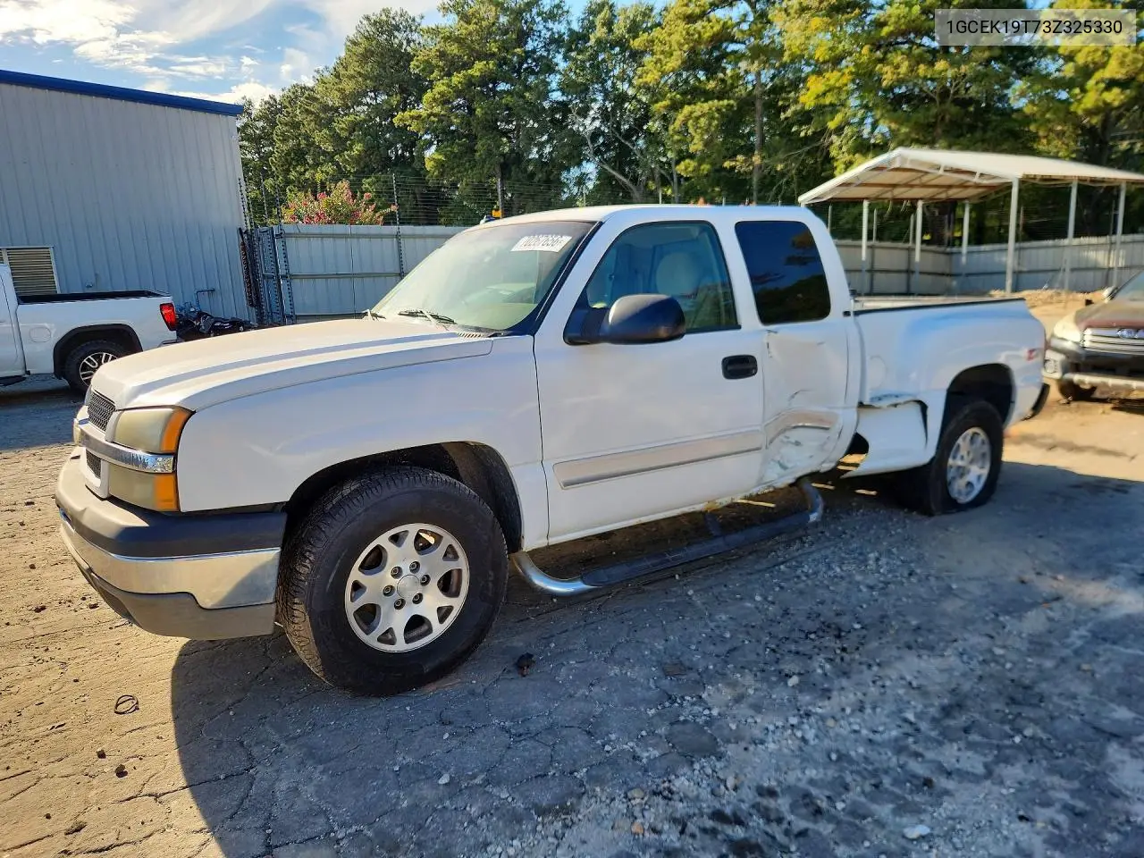 CHEVROLET SILVERADO 2003, VIN 1GCEK19T73Z325330