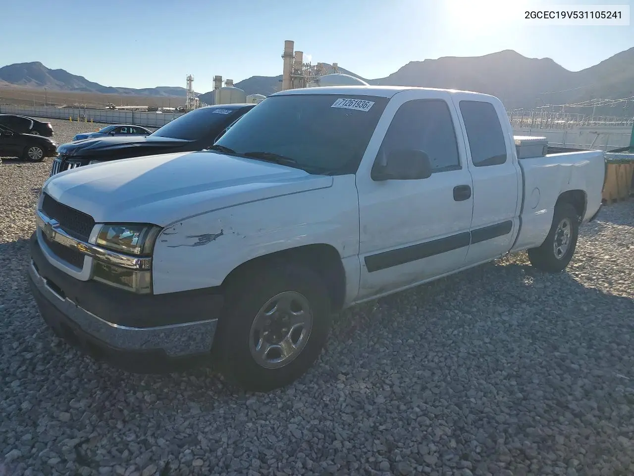 CHEVROLET SILVERADO 2003, VIN 2GCEC19V531105241