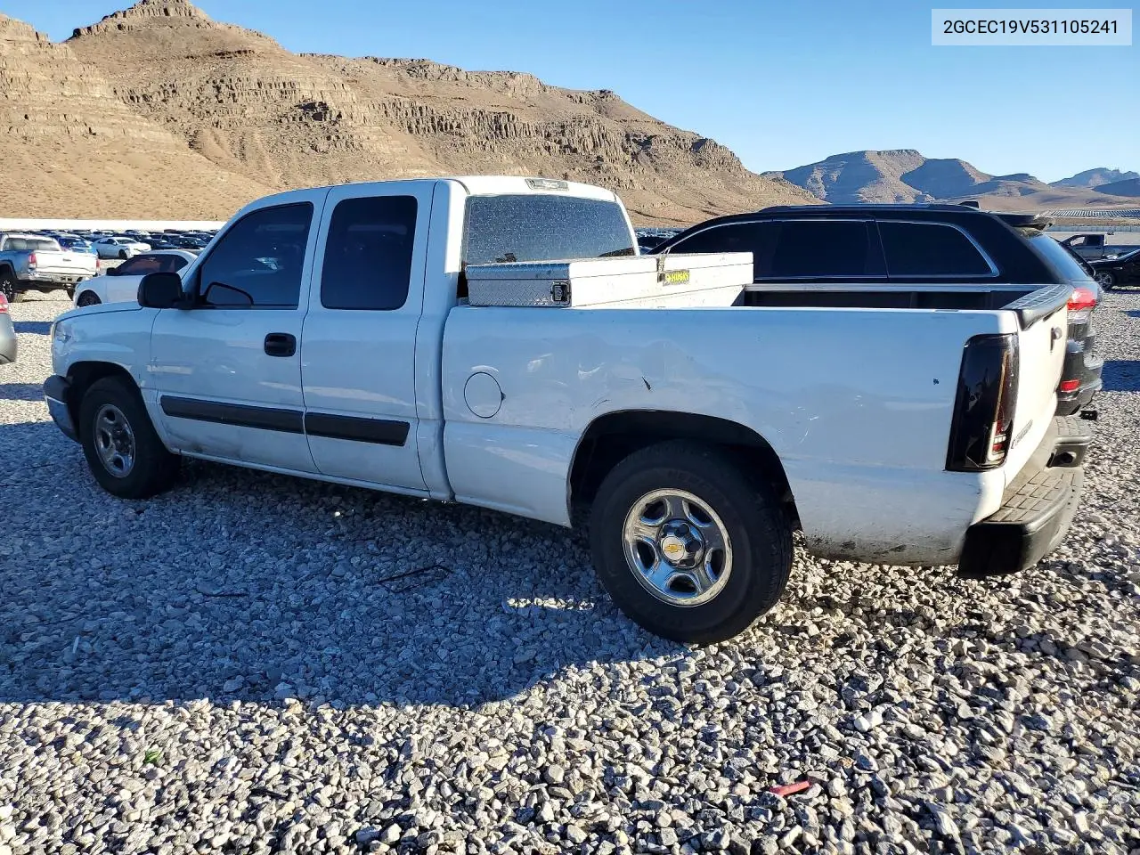 2003 CHEVROLET SILVERADO VIN 2GCEC19V531105241 — фото 2