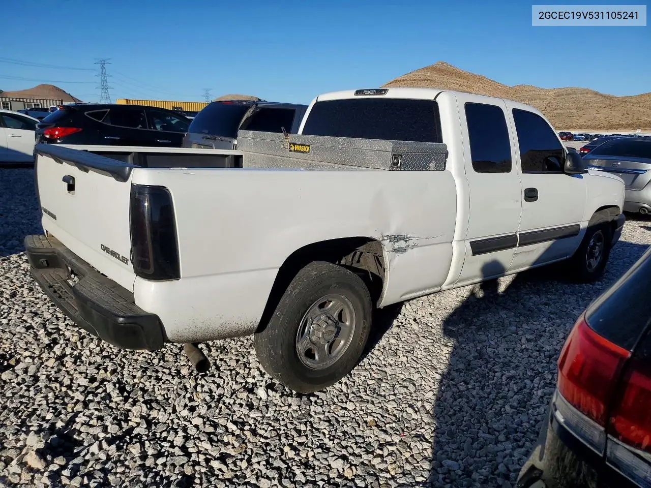 2003 CHEVROLET SILVERADO VIN 2GCEC19V531105241 — фото 3