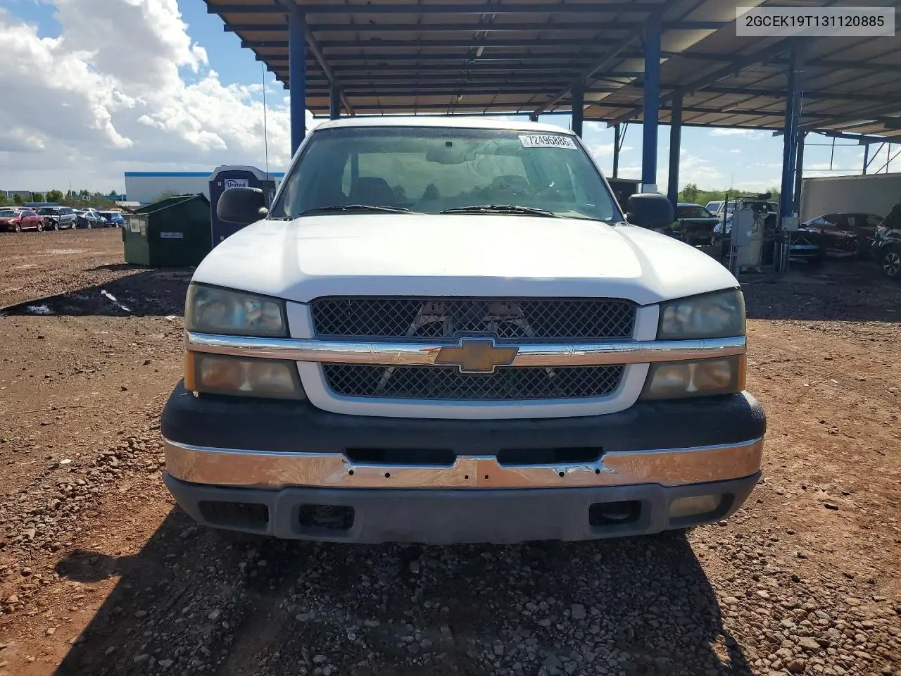 2003 CHEVROLET SILVERADO VIN 2GCEK19T131120885 — фото 5