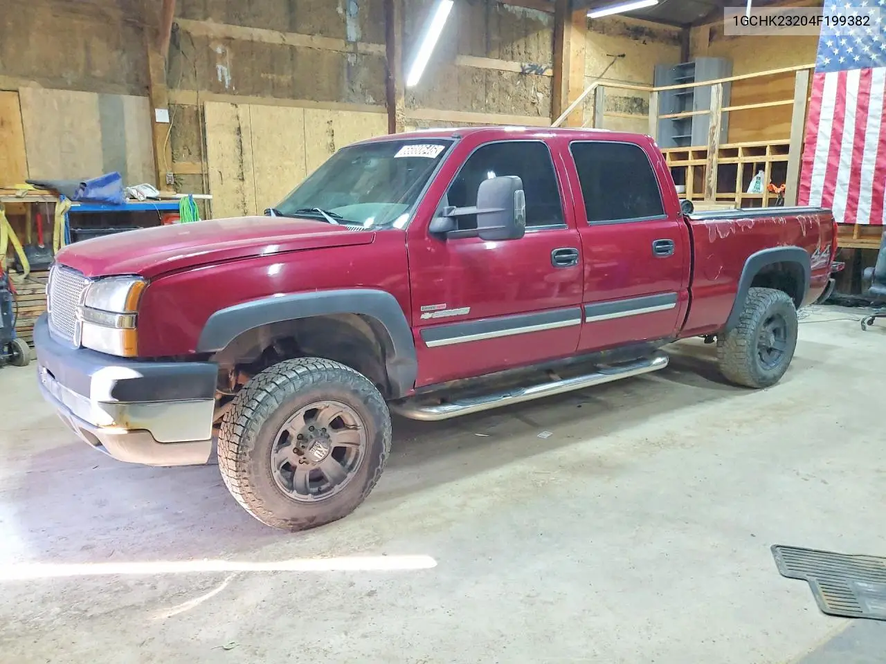 CHEVROLET SILVERADO 2004, VIN 1GCHK23204F199382