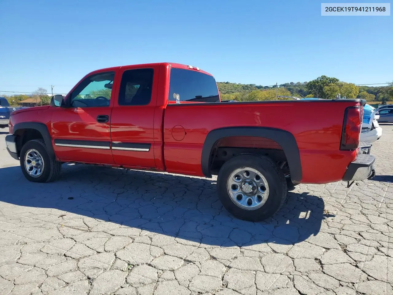 2004 CHEVROLET SILVERADO VIN 2GCEK19T941211968 — фото 2