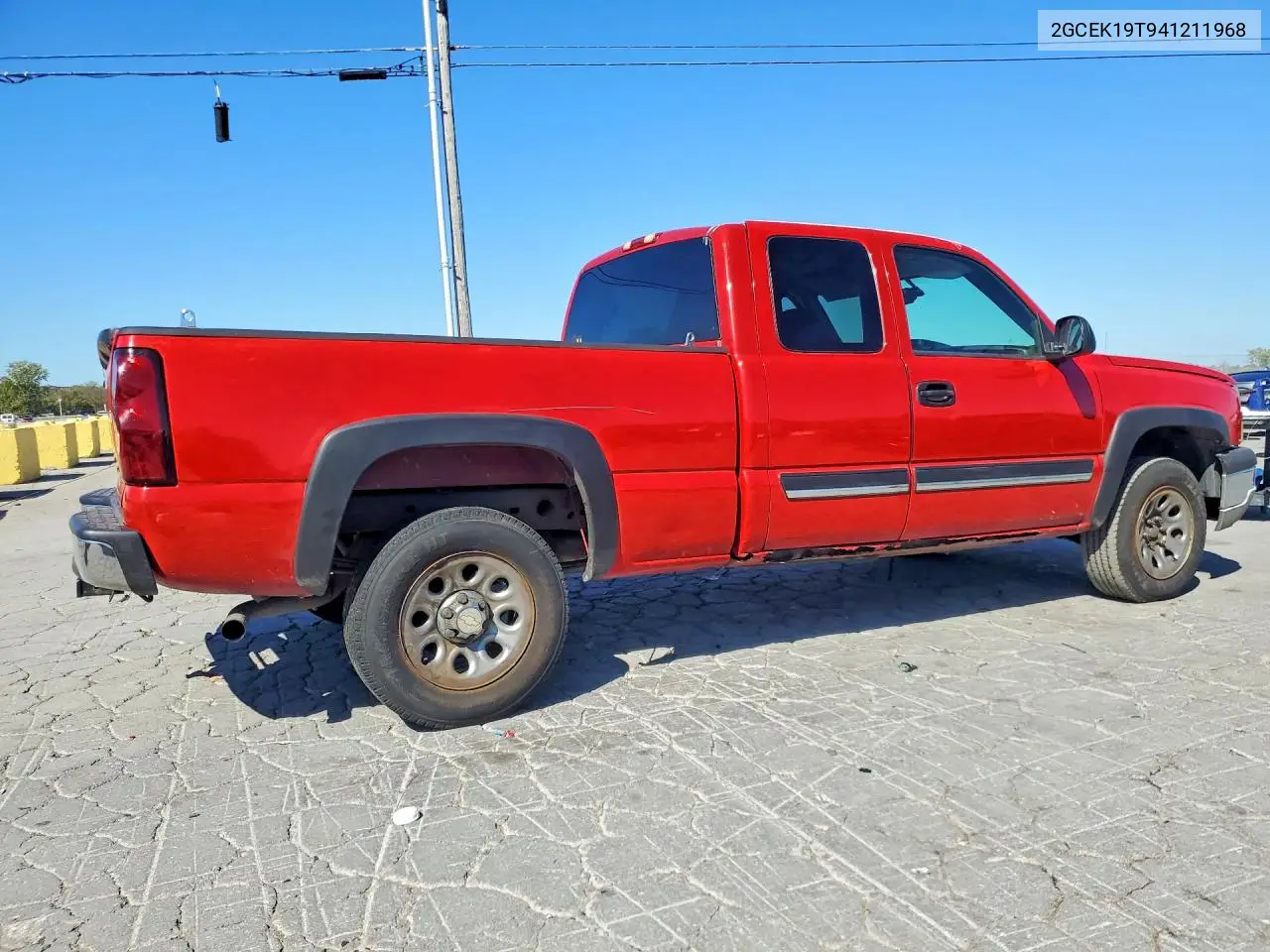 2004 CHEVROLET SILVERADO VIN 2GCEK19T941211968 — фото 3