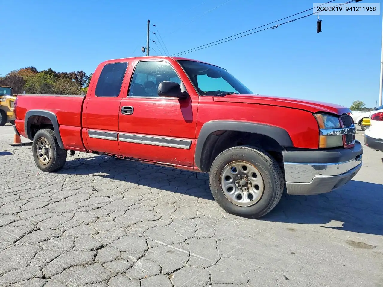 2004 CHEVROLET SILVERADO VIN 2GCEK19T941211968 — фото 4