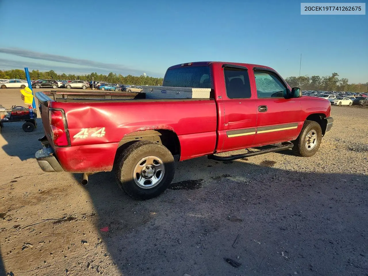2004 CHEVROLET SILVERADO VIN 2GCEK19T741262675 — фото 3