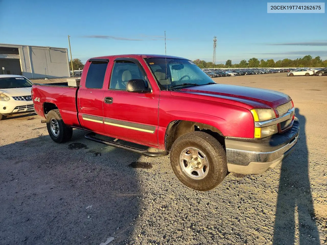 2004 CHEVROLET SILVERADO VIN 2GCEK19T741262675 — фото 4